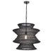 Myhouse Lighting Maxim - 14932BK - One Light Pendant - Krabi - Black