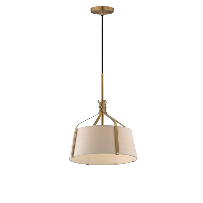 Myhouse Lighting Maxim - 16181WLNAB - One Light Pendant - Bandera - Natural Aged Brass