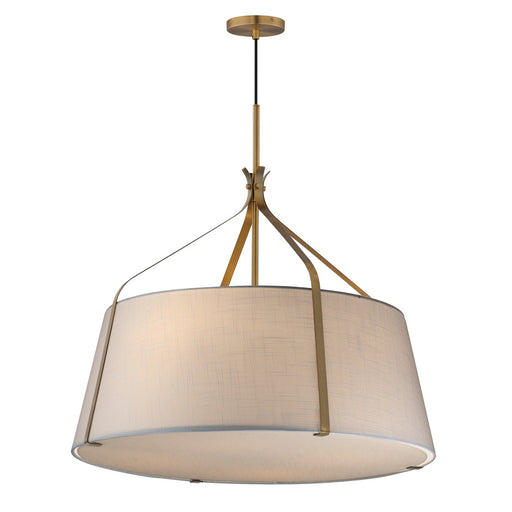 Myhouse Lighting Maxim - 16183WLNAB - Four Light Pendant - Bandera - Natural Aged Brass