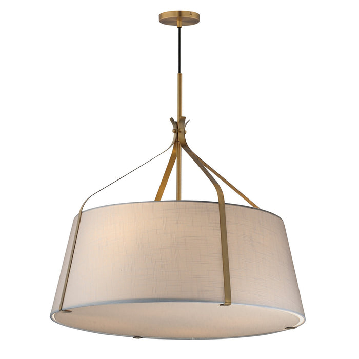 Myhouse Lighting Maxim - 16183WLNAB - Four Light Pendant - Bandera - Natural Aged Brass