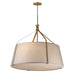 Myhouse Lighting Maxim - 16183WLNAB - Four Light Pendant - Bandera - Natural Aged Brass