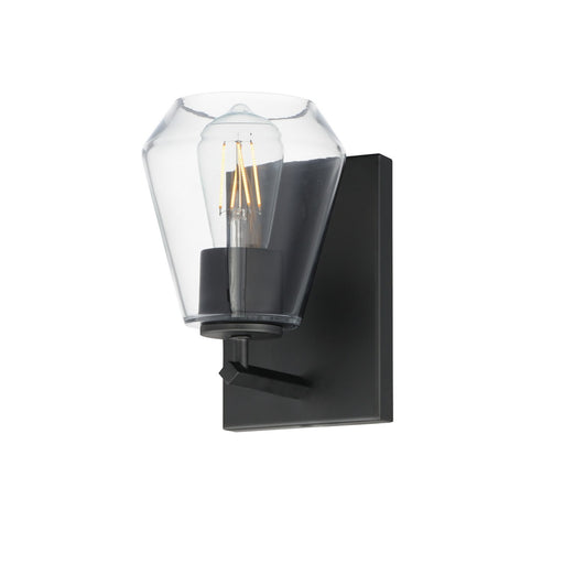 Myhouse Lighting Maxim - 21331CLBK - One Light Wall Sconce - Geode - Black