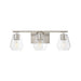 Myhouse Lighting Maxim - 21333CLSN - Three Light Bath Vanity - Geode - Satin Nickel