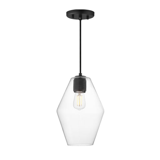 Myhouse Lighting Maxim - 21335CLBK - One Light Mini Pendant - Geode - Black