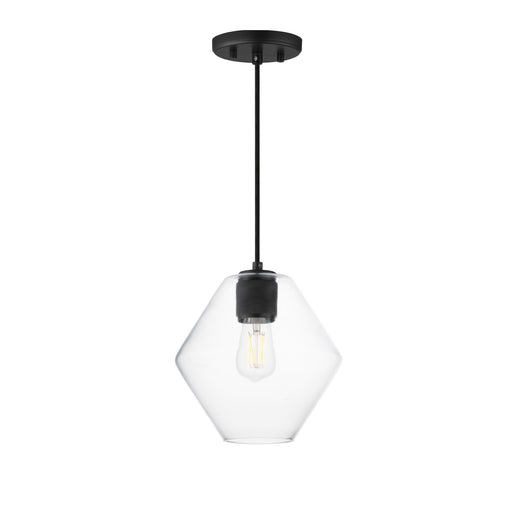 Myhouse Lighting Maxim - 21336CLBK - One Light Pendant - Geode - Black