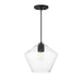 Myhouse Lighting Maxim - 21337CLBK - One Light Pendant - Geode - Black