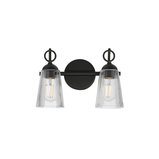 Myhouse Lighting Maxim - 21392CLBK - Two Light Wall Sconce - Jackson Hole - Black
