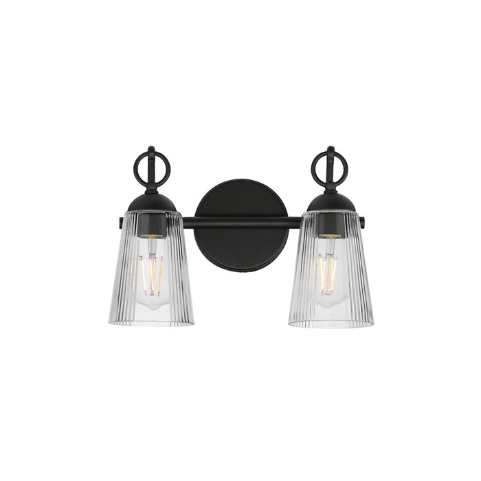 Myhouse Lighting Maxim - 21392CLBK - Two Light Wall Sconce - Jackson Hole - Black