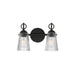 Myhouse Lighting Maxim - 21392CLBK - Two Light Wall Sconce - Jackson Hole - Black