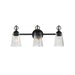Myhouse Lighting Maxim - 21393CLBK - Three Light Bath Vanity - Jackson Hole - Black