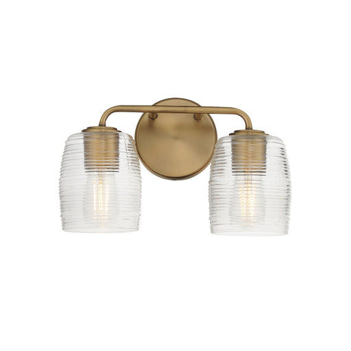 Myhouse Lighting Maxim - 21412CRNAB - Two Light Wall Sconce - Honey - Natural Aged Brass