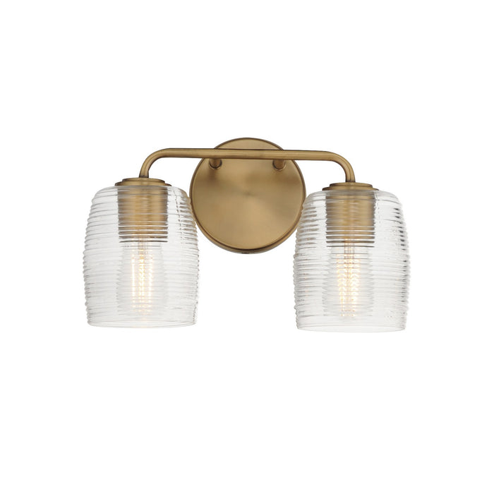 Myhouse Lighting Maxim - 21412CRNAB - Two Light Wall Sconce - Honey - Natural Aged Brass