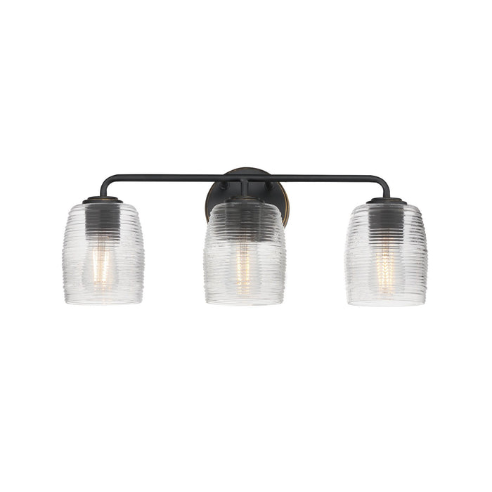 Myhouse Lighting Maxim - 21413CRKB - Three Light Bath Vanity - Honey - Kentucky Bronze