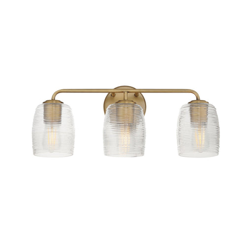 Myhouse Lighting Maxim - 21413CRNAB - Three Light Bath Vanity - Honey - Natural Aged Brass