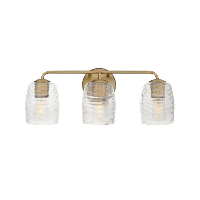 Myhouse Lighting Maxim - 21413CRNAB - Three Light Bath Vanity - Honey - Natural Aged Brass