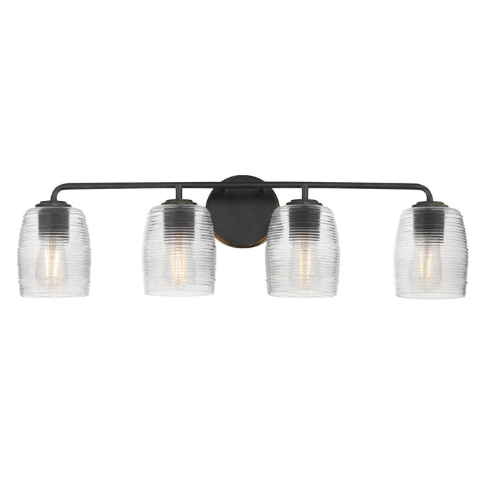 Myhouse Lighting Maxim - 21414CRKB - Four Light Bath Vanity - Honey - Kentucky Bronze