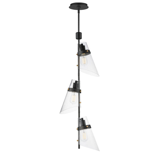 Myhouse Lighting Maxim - 21723CDDBZAB - Three Light Pendant - Finch - Dark Bronze/Antique Brass