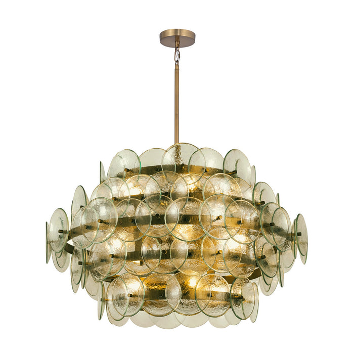 Myhouse Lighting Maxim - 21825GNWBR - 12 Light Chandelier - Loren - Weathered Brass