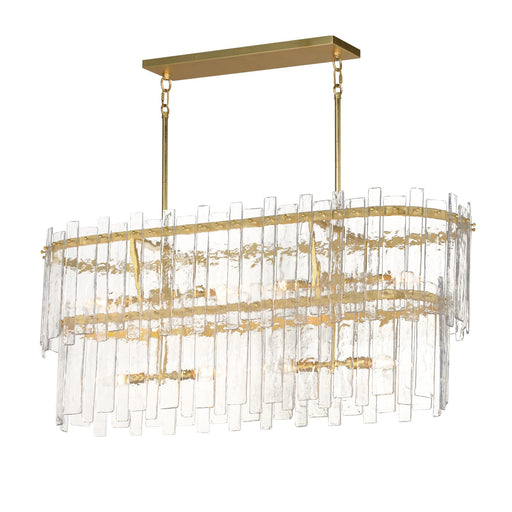 Myhouse Lighting Maxim - 21838AGGL - Eight Light Linear Pendant - Warren - Gold Leaf