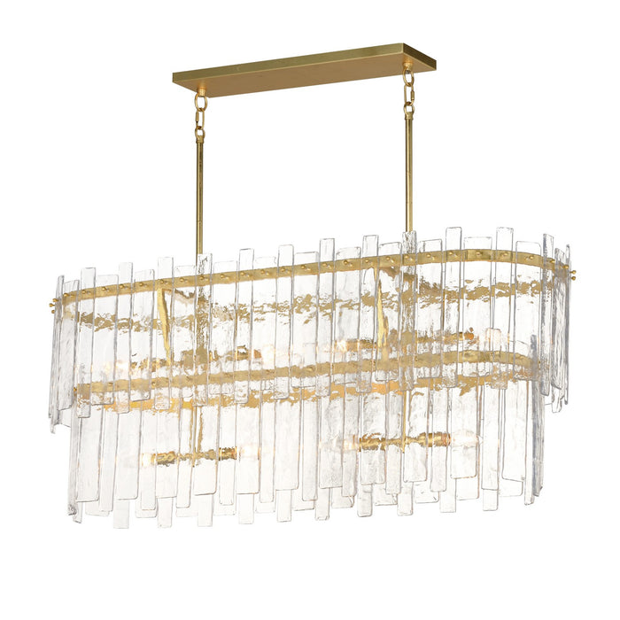 Myhouse Lighting Maxim - 21838AGGL - Eight Light Linear Pendant - Warren - Gold Leaf
