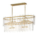Myhouse Lighting Maxim - 21838AGGL - Eight Light Linear Pendant - Warren - Gold Leaf