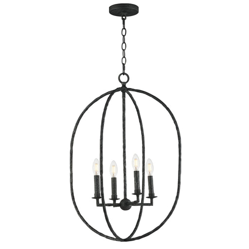 Myhouse Lighting Maxim - 21843BS - Four Light Pendant - Martel - Blacksmith