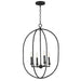 Myhouse Lighting Maxim - 21843BS - Four Light Pendant - Martel - Blacksmith
