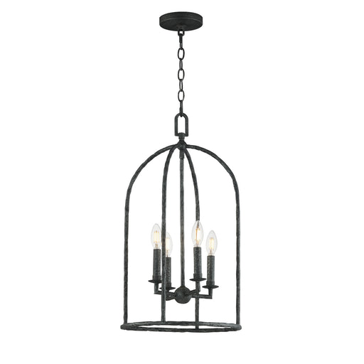 Myhouse Lighting Maxim - 21844BS - Four Light Pendant - Martel - Blacksmith