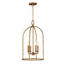 Myhouse Lighting Maxim - 21844EG - Four Light Pendant - Martel - Etruscan Gold