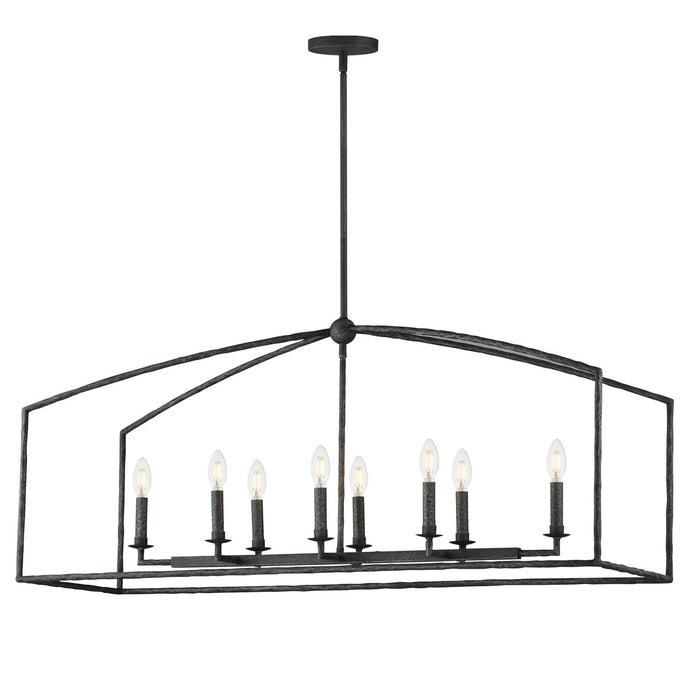 Myhouse Lighting Maxim - 21848BS - Eight Light Linear Pendant - Martel - Blacksmith