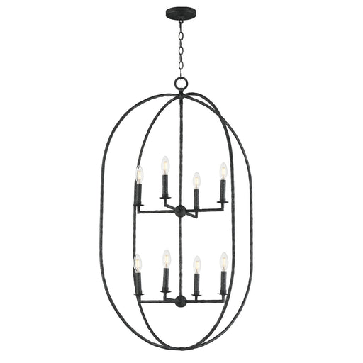 Myhouse Lighting Maxim - 21849BS - Eight Light Pendant - Martel - Blacksmith