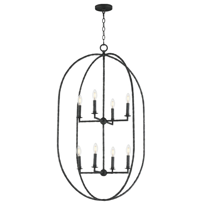 Myhouse Lighting Maxim - 21849BS - Eight Light Pendant - Martel - Blacksmith