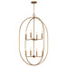 Myhouse Lighting Maxim - 21849EG - Eight Light Pendant - Martel - Etruscan Gold