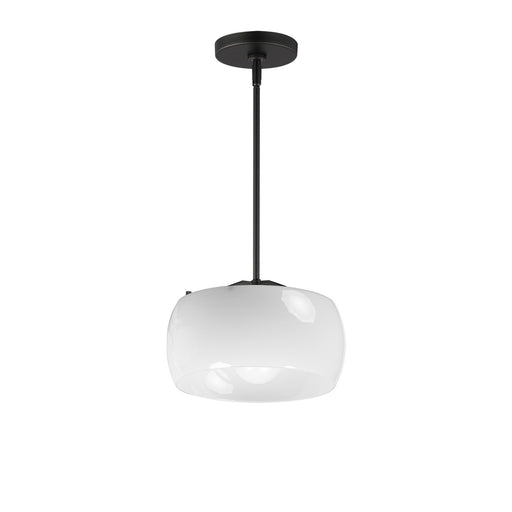 Myhouse Lighting Maxim - 26141WTBK - One Light Pendant - Glazed - White / Black