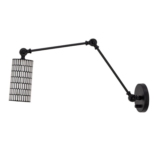 Myhouse Lighting Maxim - 29120BKWT - One Light Wall Sconce - Shaka - Black / White