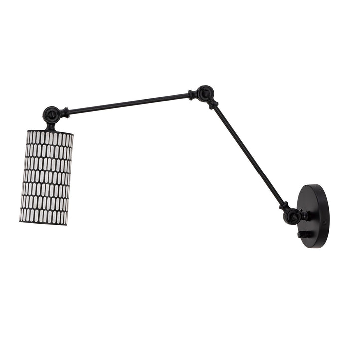 Myhouse Lighting Maxim - 29120BKWT - One Light Wall Sconce - Shaka - Black / White