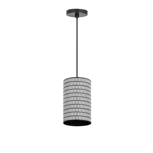 Myhouse Lighting Maxim - 29121BKWT - One Light Mini Pendant - Shaka - Black / White