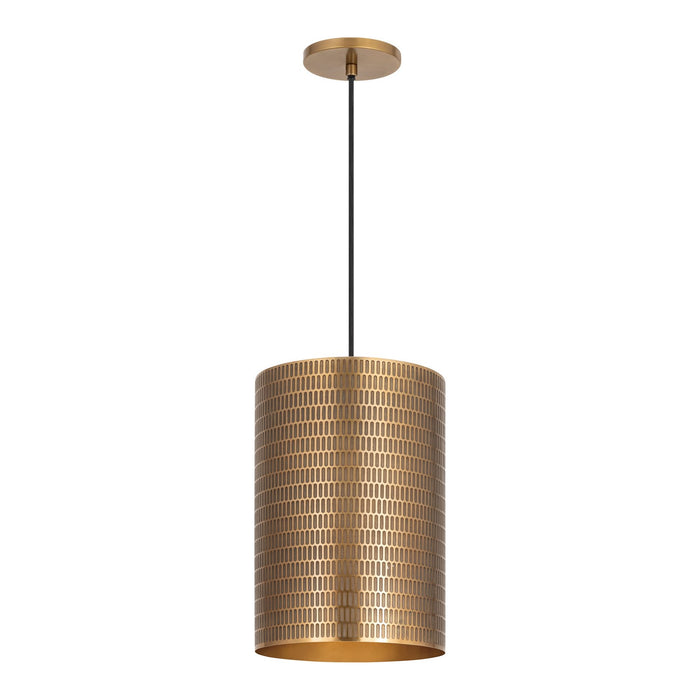 Myhouse Lighting Maxim - 29123WBR - One Light Pendant - Shaka - Weathered Brass