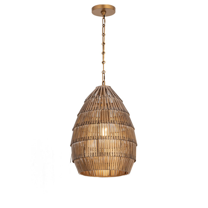 Myhouse Lighting Maxim - 29181AB - One Light Pendant - Gilda - Antique Brass