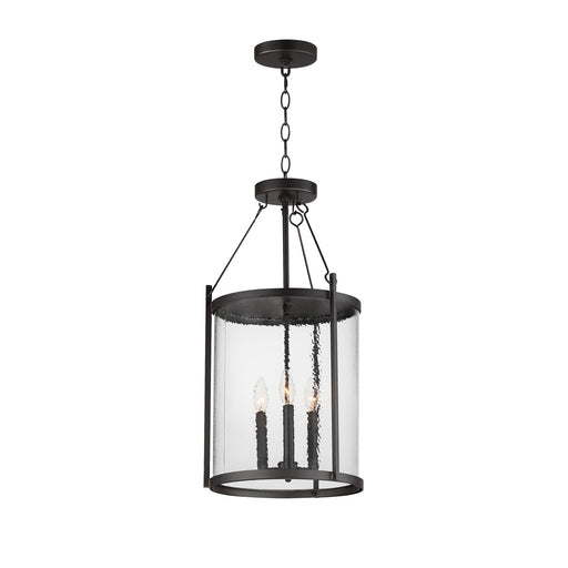 Myhouse Lighting Maxim - 30069HMBK - Three Light Pendant - Belfry - Black