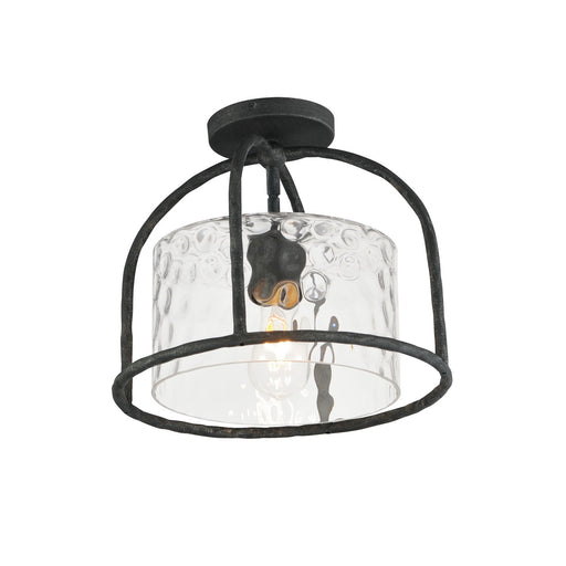 Myhouse Lighting Maxim - 31841WGBS - One Light Semi Flush - Pendant - Del Mar - Blacksmith
