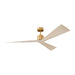 Myhouse Lighting Visual Comfort Fan - 3ADR60BBSWWO - 60"Ceiling Fan - Adler 60 - Burnished Brass