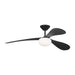 Myhouse Lighting Visual Comfort Fan - 3DPSM58MBKD - 58"Ceiling Fan - Drape Smart 58 LED - Midnight Black