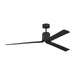 Myhouse Lighting Visual Comfort Fan - 3PESM66MBKD - 66"Ceiling Fan - Peel Smart 66 LED - Midnight Black