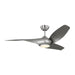 Myhouse Lighting Visual Comfort Fan - 3TNSM52BSD - 52"Ceiling Fan - Topan Smart 52 LED - Brushed Steel