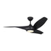 Myhouse Lighting Visual Comfort Fan - 3TNSM52MBKD - 52"Ceiling Fan - Topan Smart 52 LED - Midnight Black