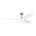Myhouse Lighting Visual Comfort Fan - 3TNSM60BBSD - 60"Ceiling Fan - Topan Smart 60 LED - Burnished Brass