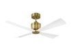 Myhouse Lighting Visual Comfort Fan - 4LNCR44HAB - 44"Ceiling Fan - Launceton 44 - Hand Rubbed Antique Brass