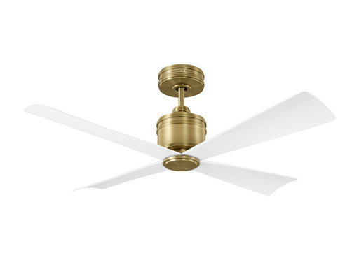 Myhouse Lighting Visual Comfort Fan - 4LNCR44HAB - 44"Ceiling Fan - Launceton 44 - Hand Rubbed Antique Brass