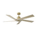 Myhouse Lighting Visual Comfort Fan - 5ASPR56BBSWWO - 56"Ceiling Fan - Aspen 56 - Burnished Brass